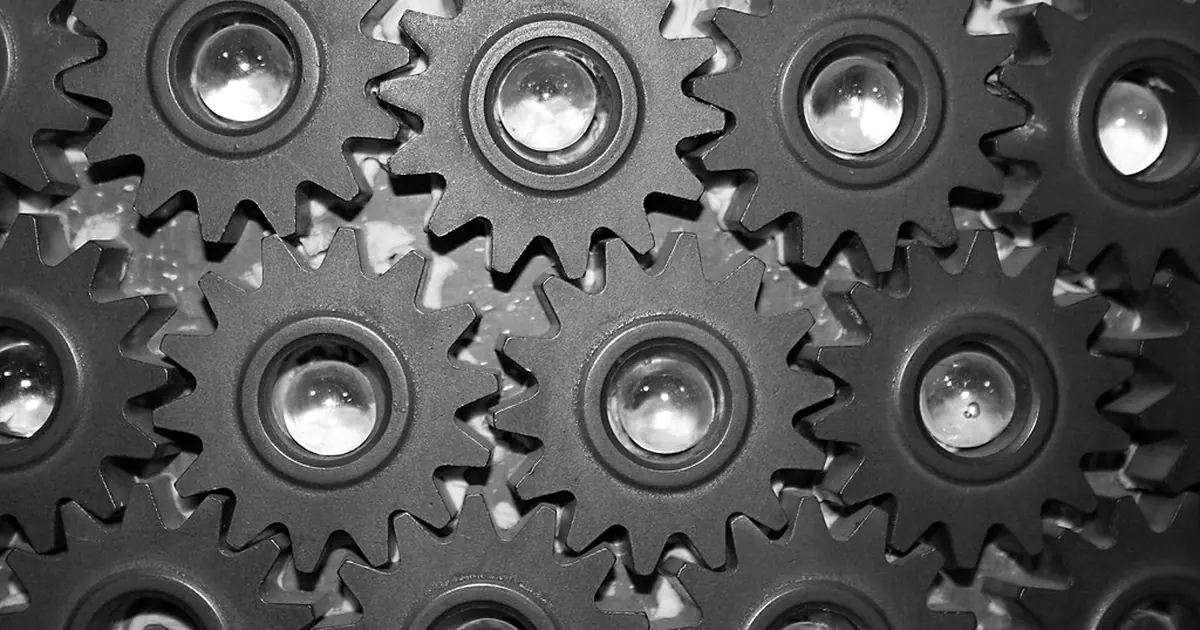 Interlocking metal gears